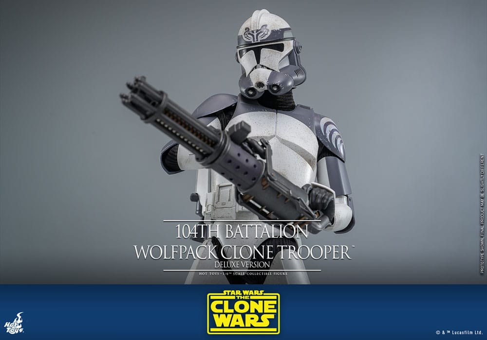 Star Wars The Clone Wars Figura 1/6 104th Battalion Wolfpack Clone Trooper Deluxe Version 30 cm