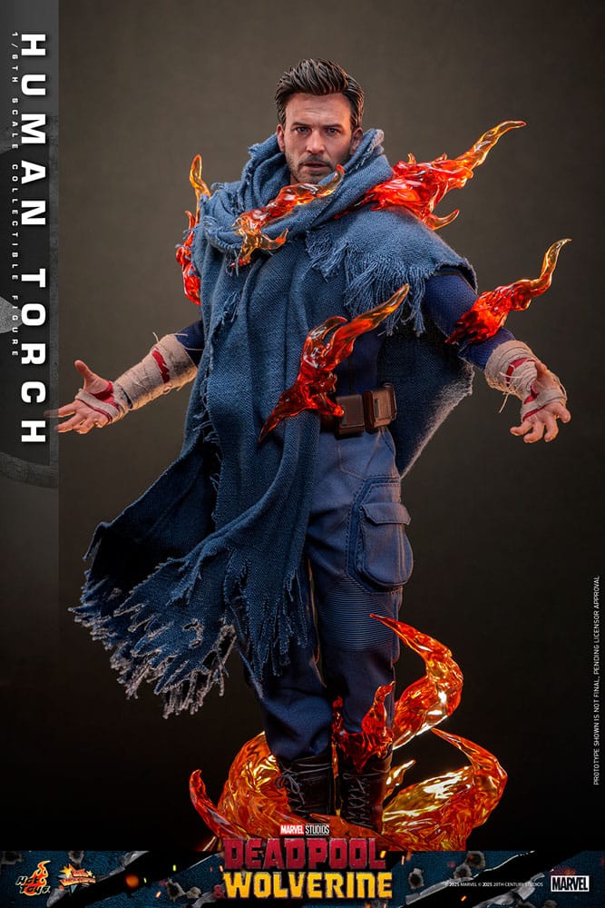 Deadpool & Wolverine Movie Masterpiece Figura 1/6 Human Torch 31 cm