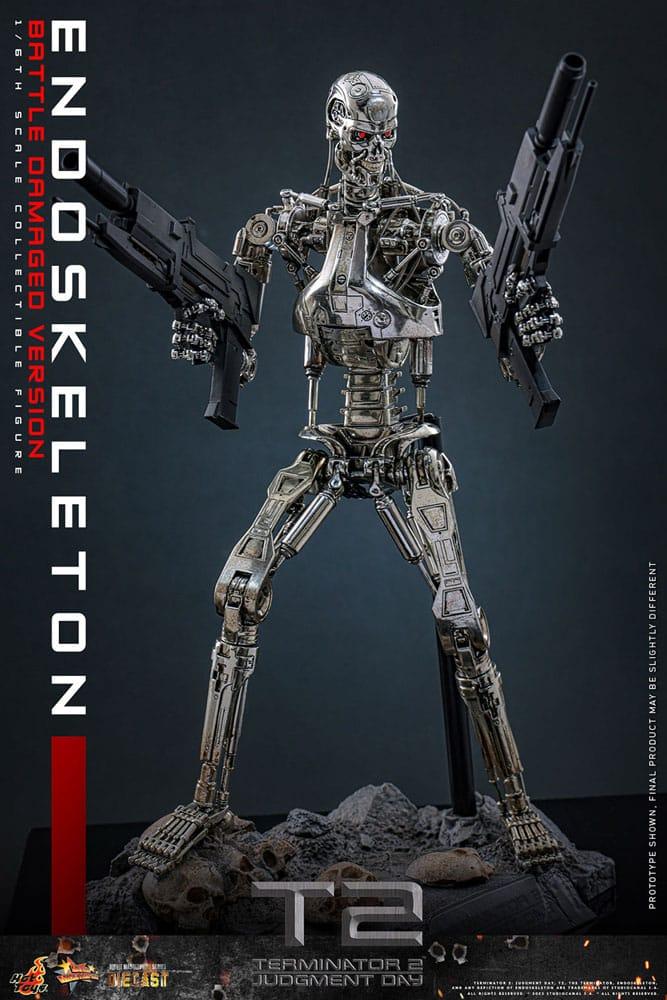 Terminator 2: el juicio final Figura Movie Masterpiece Die-cast 1/6 Endoesqueleto (Battle Damaged Version) 31 cm Hot Toys
