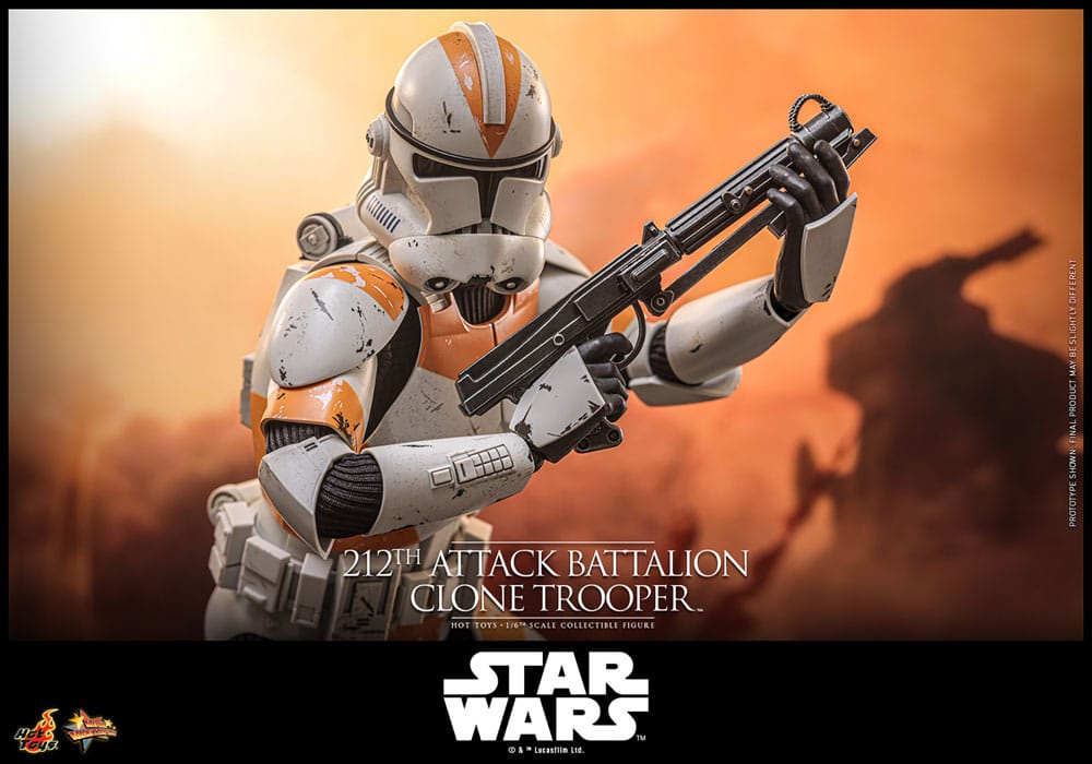 Star Wars: The Clone Wars Figura 1/6 212th Attack Battalion Clone Trooper Deluxe Version 30 cm