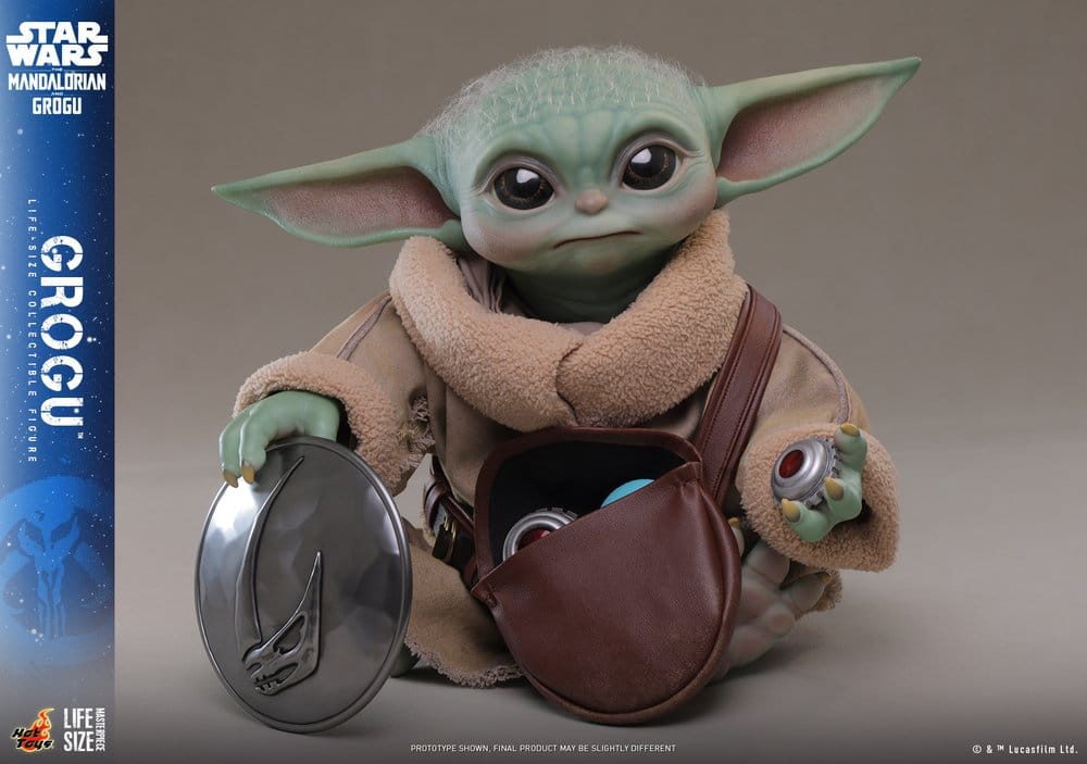 Star Wars: The Mandalorian & Grogu Figura a escala real Grogu 38 cm
