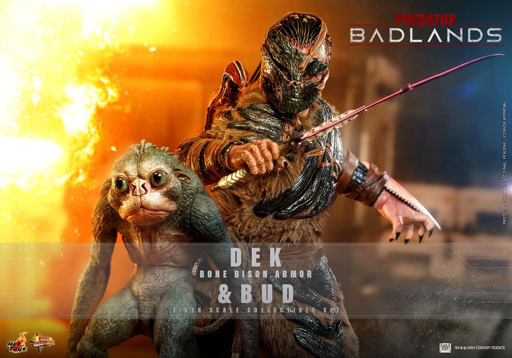 Predator: Badlands Movie Masterpiece Pack de 2 Figuras 1/6 Dek (Bone Bison Armor) and Bud 31 cm