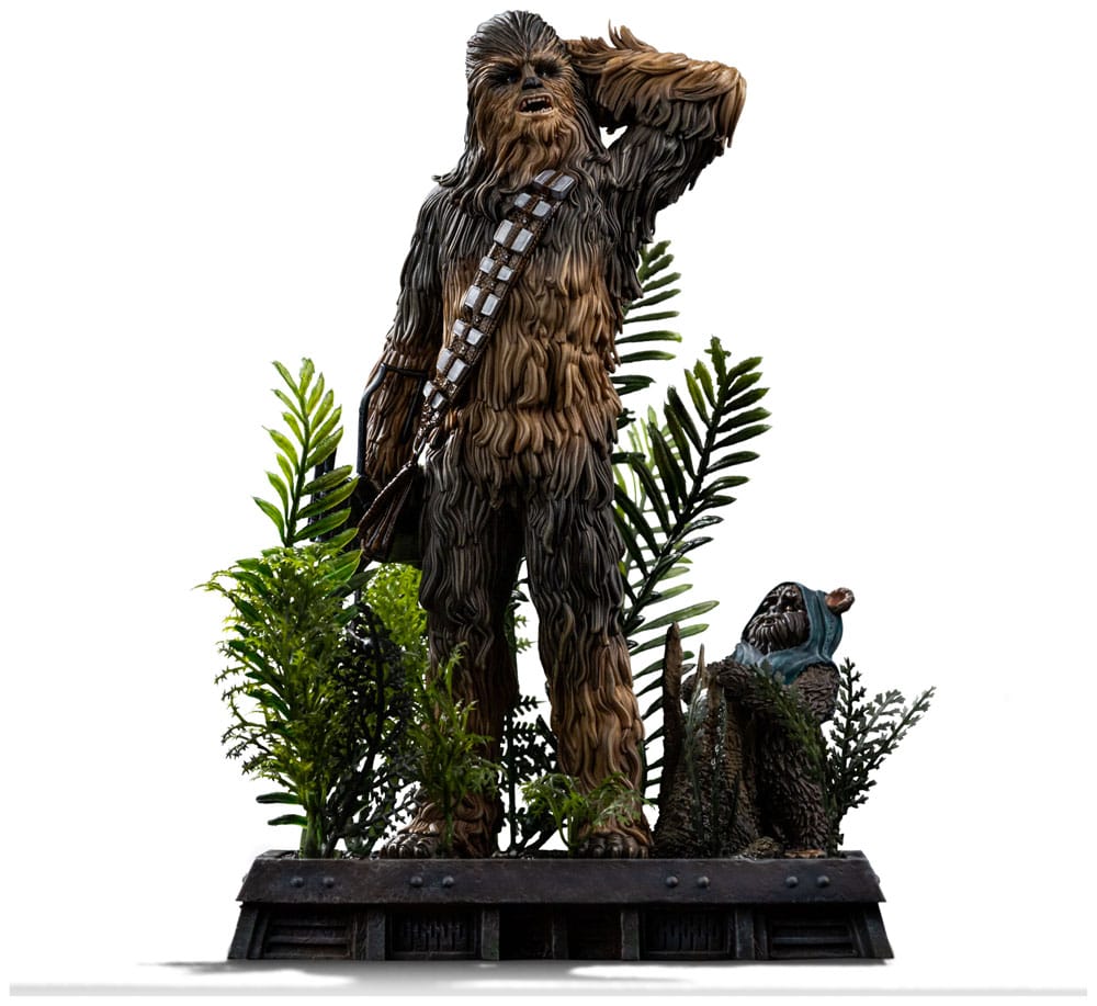 Star Wars Episode VI Art Scale Statue 1/10 Chewbacca and Tokkat 22 cm                         