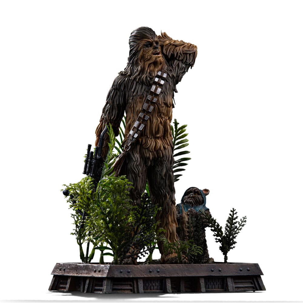 Star Wars Episode VI Art Scale Statue 1/10 Chewbacca and Tokkat 22 cm                         
