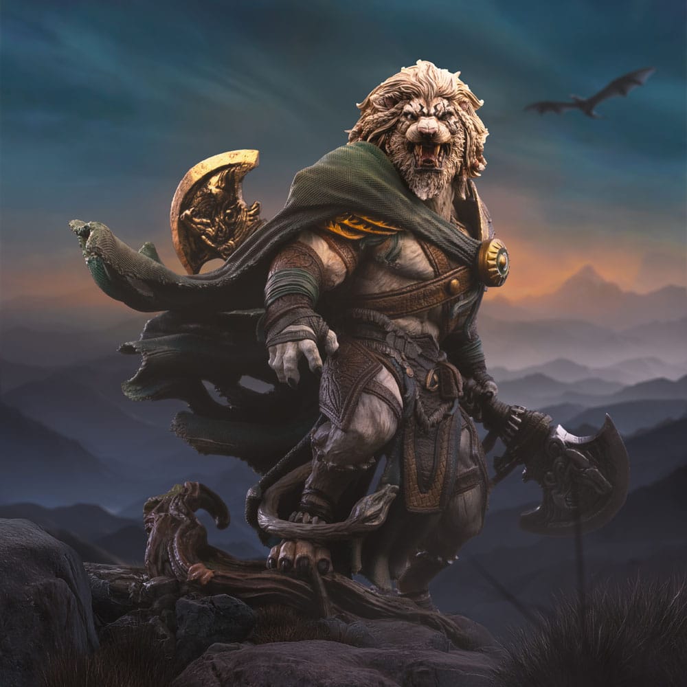 Magic The Gathering Estatua 1/10 Art Scale Ajani Goldmane 26 cm