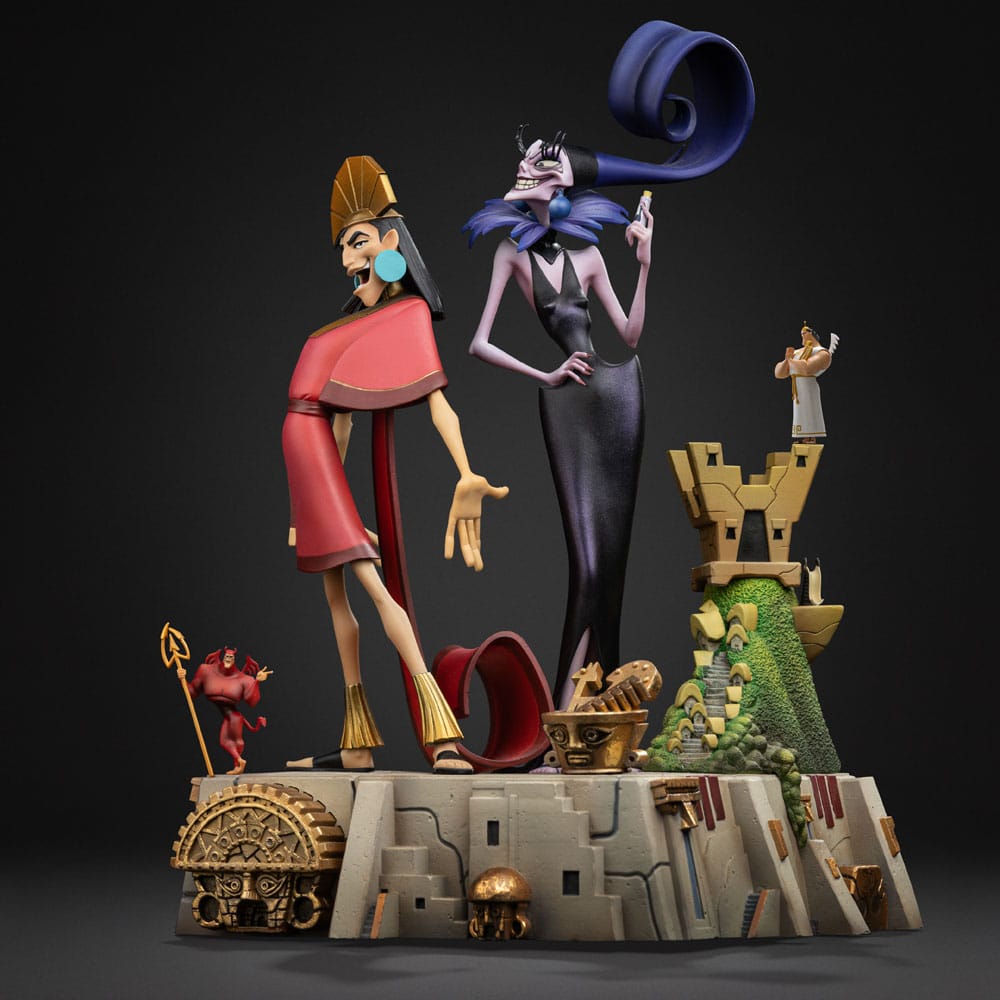 El emperador y sus locuras Estatua 1/10 Deluxe Art Scale Kuzko & Yzma 28 cm