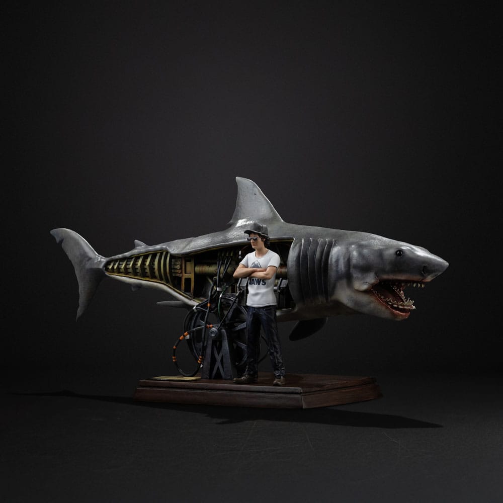 Jaws Estatua 1/10 Deluxe Art Scale Steven Spielberg Jaws 50th anniversary 27 cm