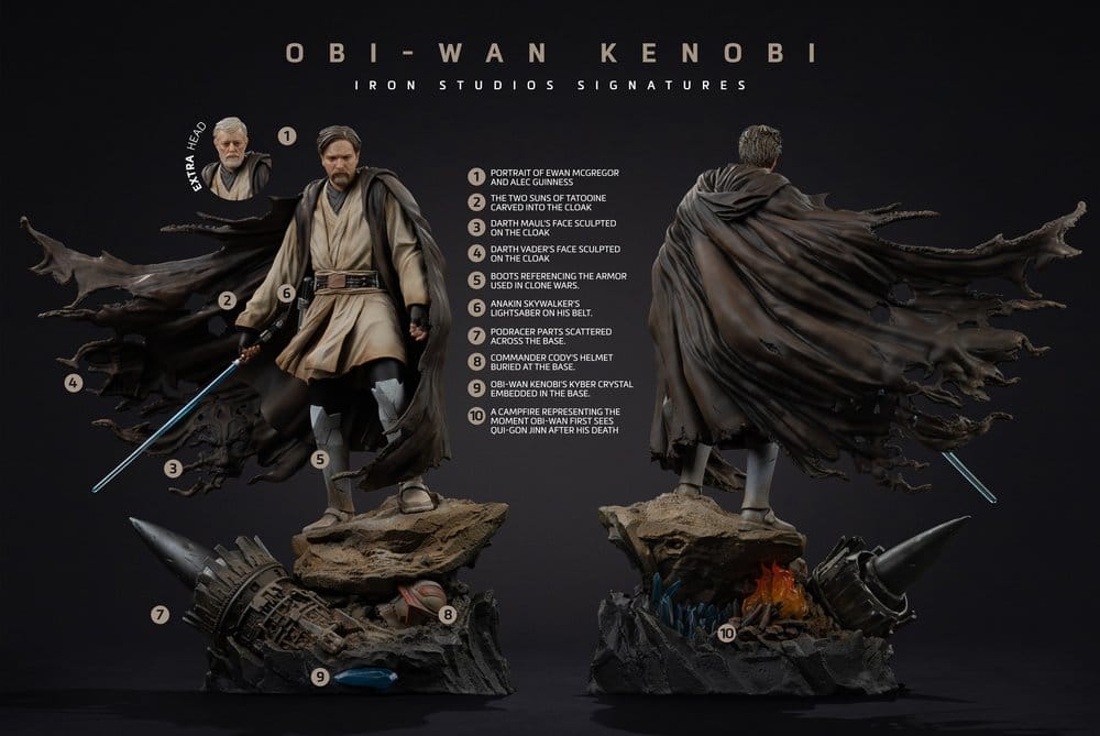 Star Wars Estatua 1/10 Art Scale Obi-Wan Signatures 26 cm