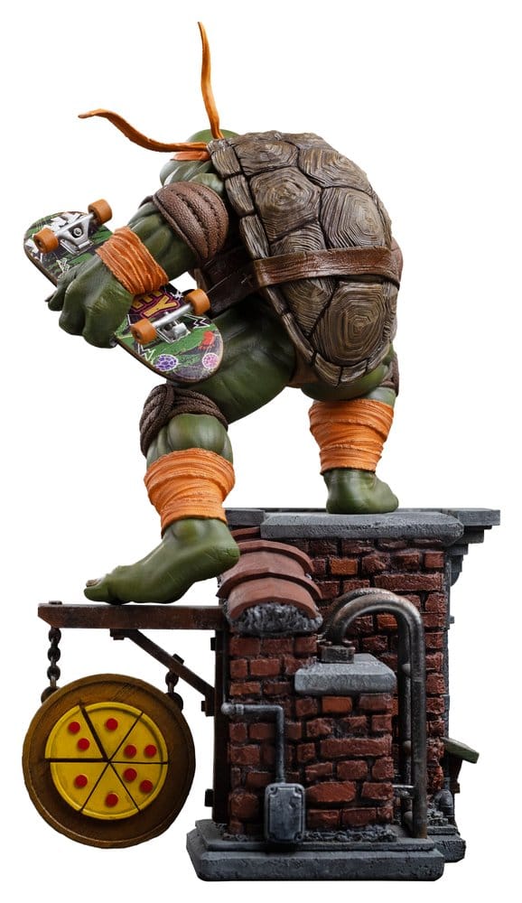 Las Tortugas Ninja Estatua 1/10 Art Scale Michelangelo Unleashed 24 cm