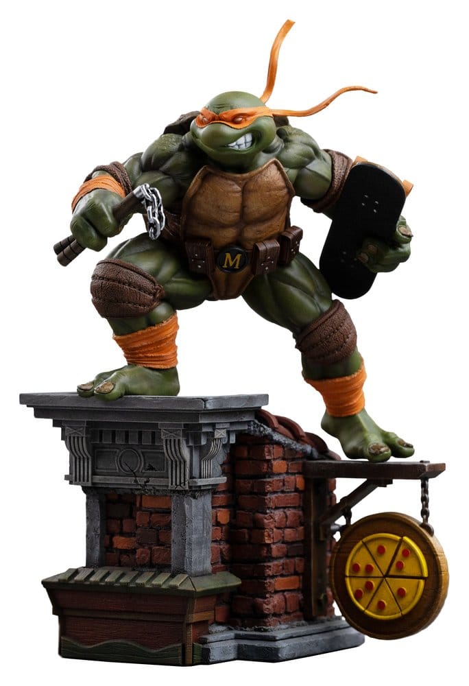 Las Tortugas Ninja Estatua 1/10 Art Scale Michelangelo Unleashed 24 cm
