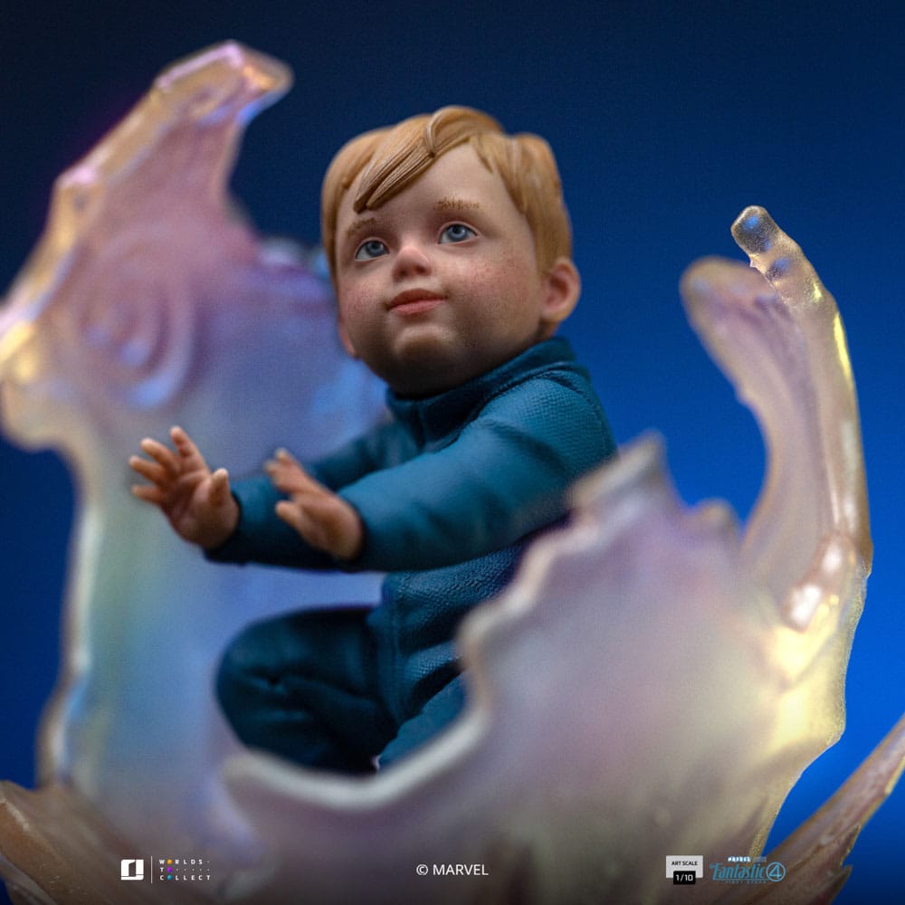 Fantastic Four Estatua 1/10 Art Scale Invisible Woman and Franklin 28 cm           
