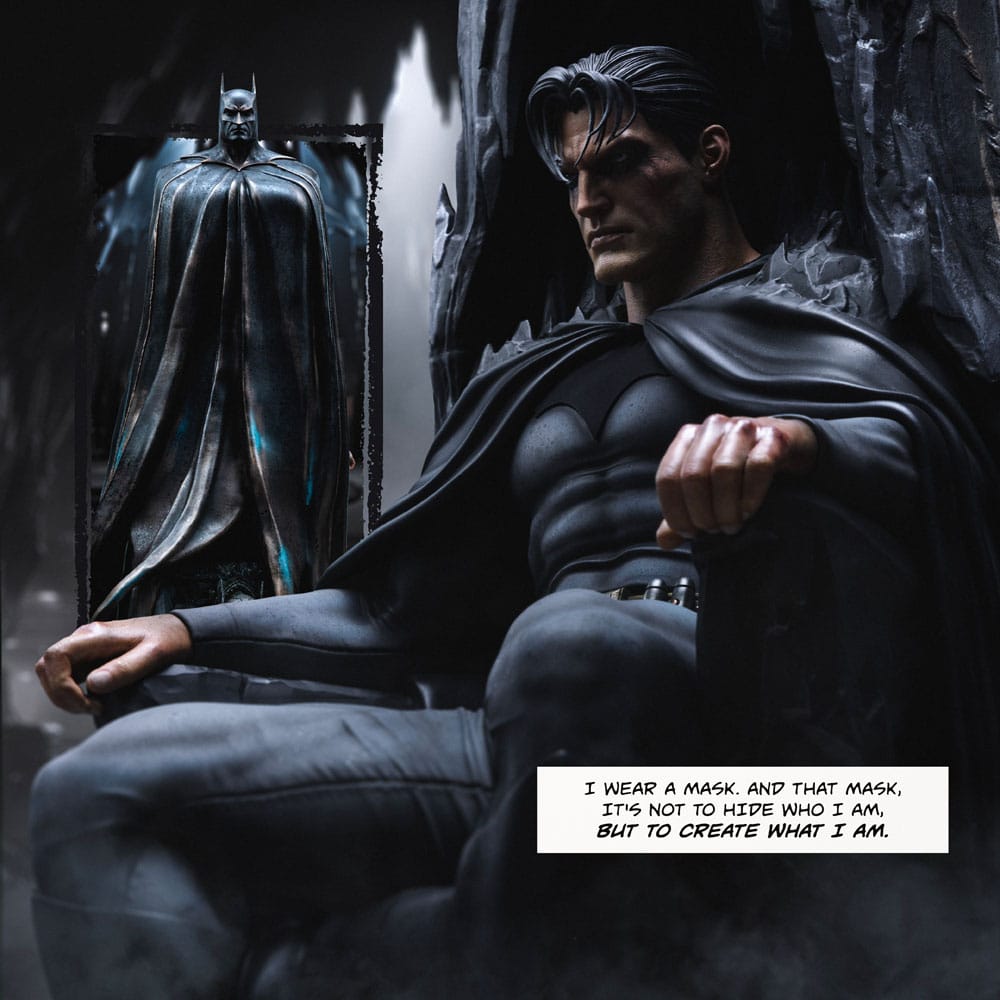 DC Comics Estatua Legacy Replica 1/4 Batman and Bruce Wayne 79 cm 