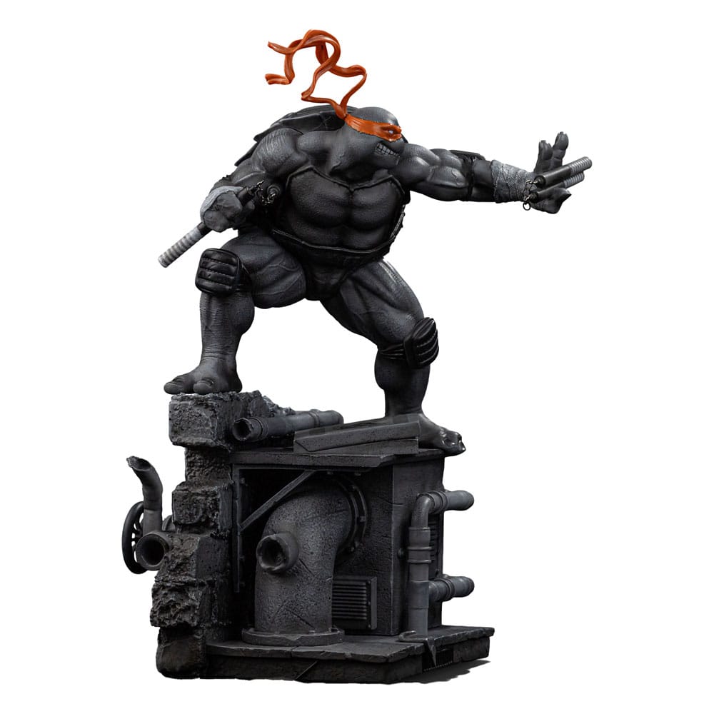 Tortugas Ninja Estatua 1/10 Art Scale Michelangelo Black and White Variant 26 cm heo exclusive