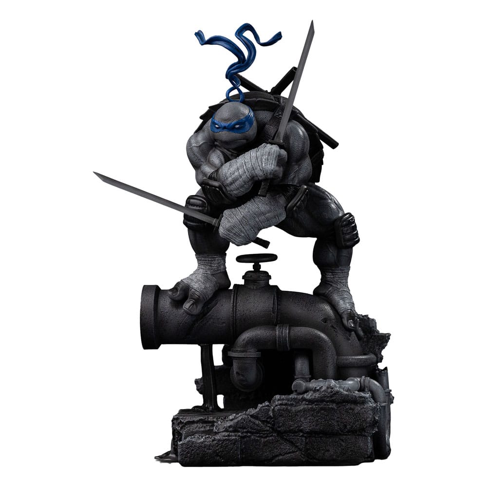 Tortugas Ninja Estatua 1/10 Art Scale Leonardo Black and White Variant 26 cm heo exclusive
