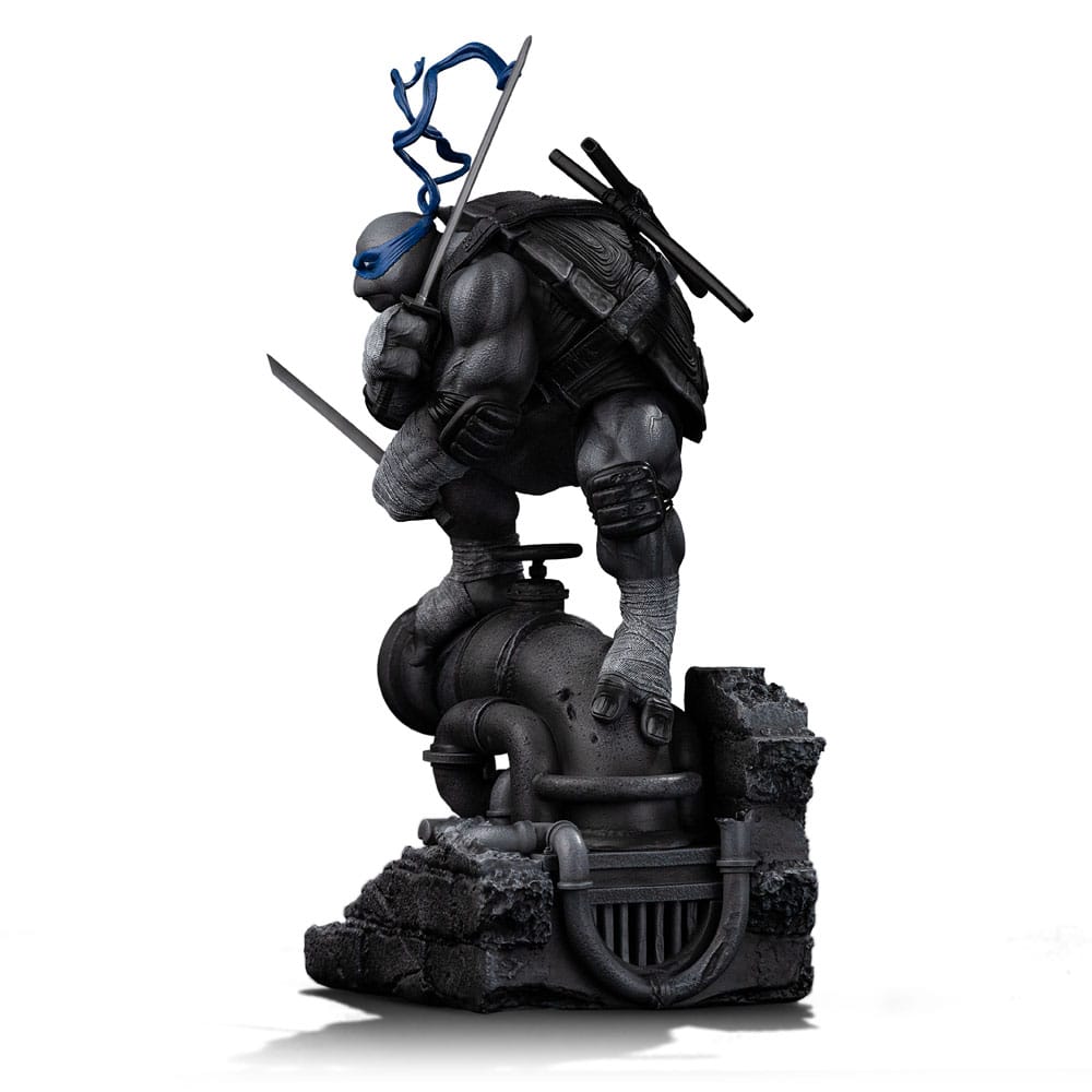 Tortugas Ninja Estatua 1/10 Art Scale Leonardo Black and White Variant 26 cm heo exclusive