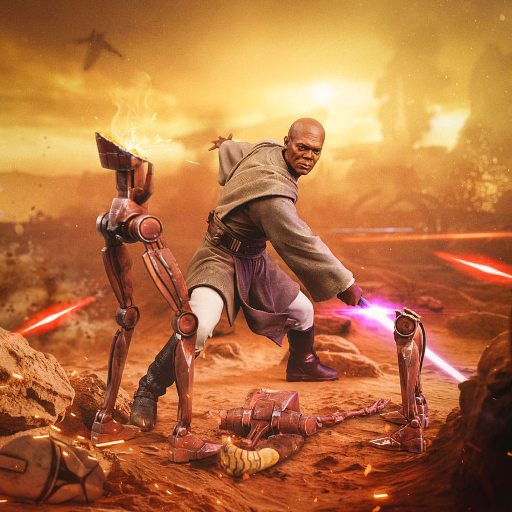 Star Wars Estatua 1/10 Art Scale Mace Windu 18 cm           
