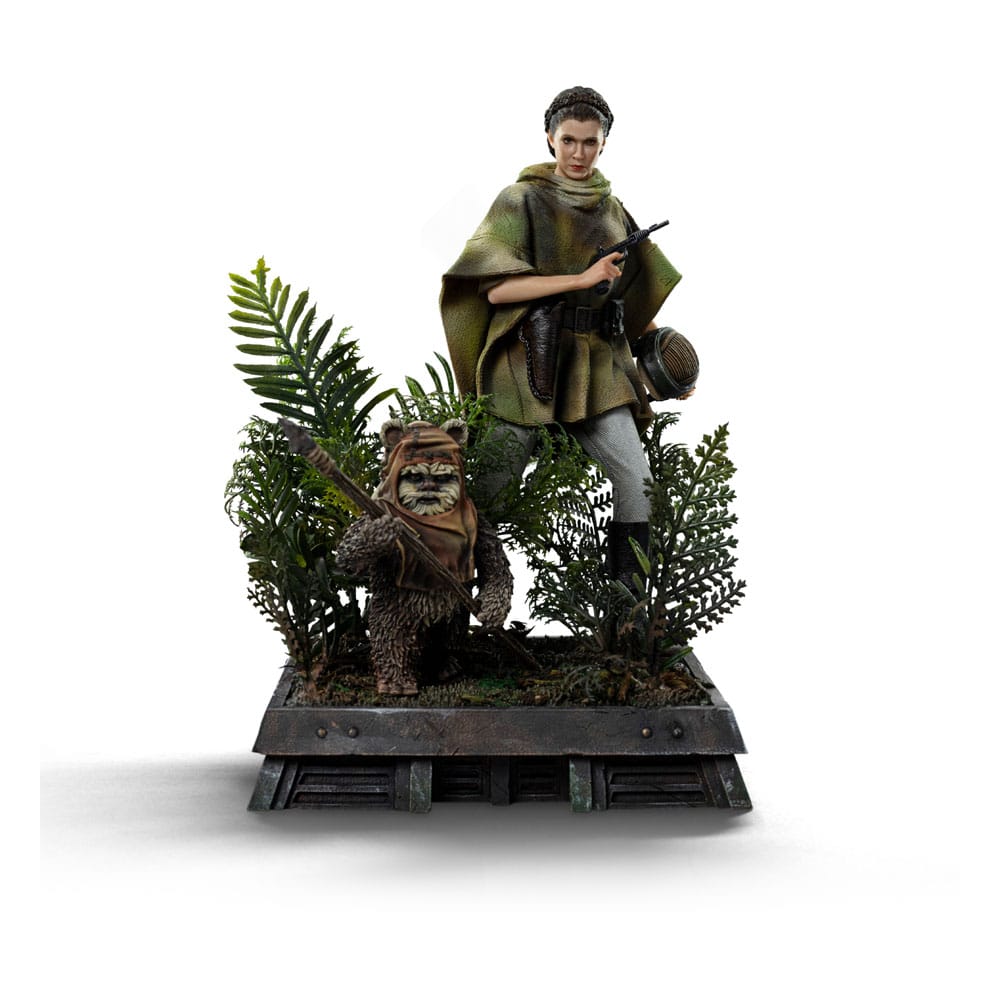 Star Wars Episode VI Art Scale Statue 1/10 Leia and Wicket 21 cm                  