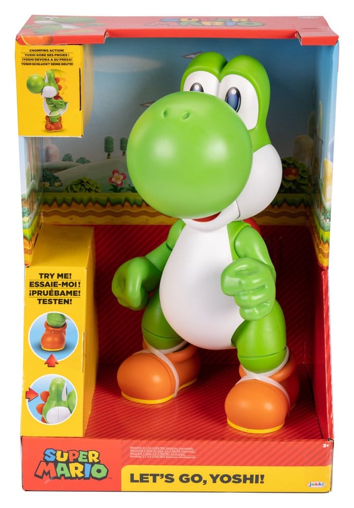 Super Mario Figura Let's Go! Yoshi! 36 cm