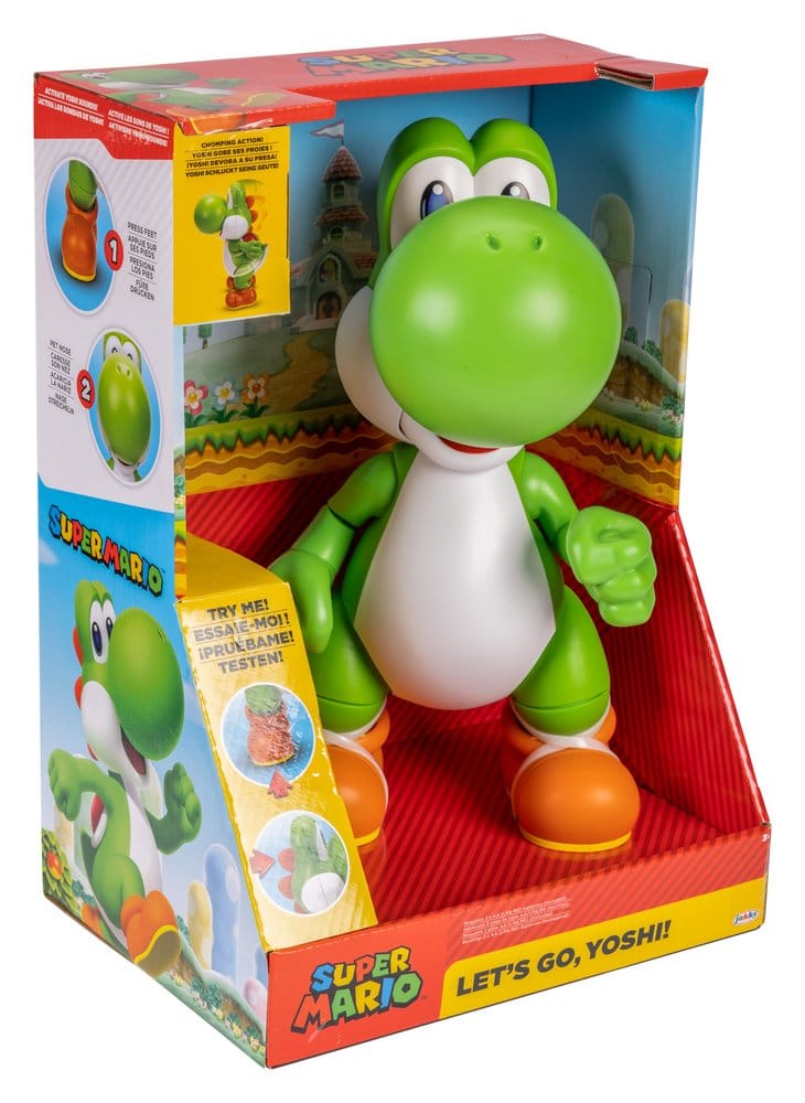 Super Mario Figura Let's Go! Yoshi! 36 cm