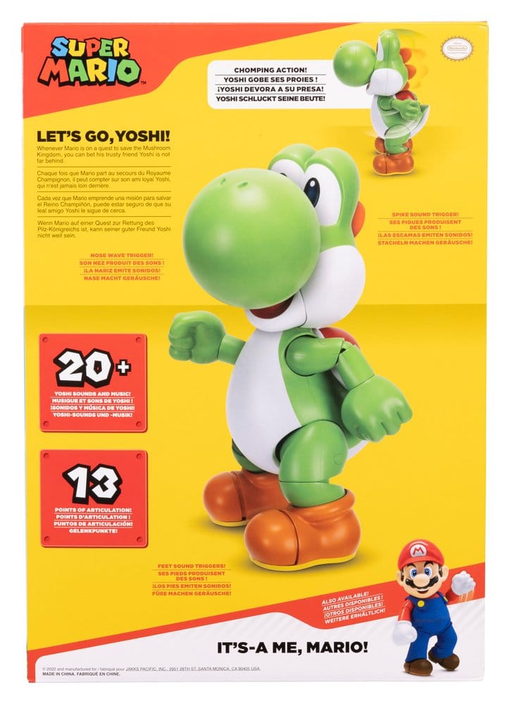 Super Mario Figura Let's Go! Yoshi! 36 cm