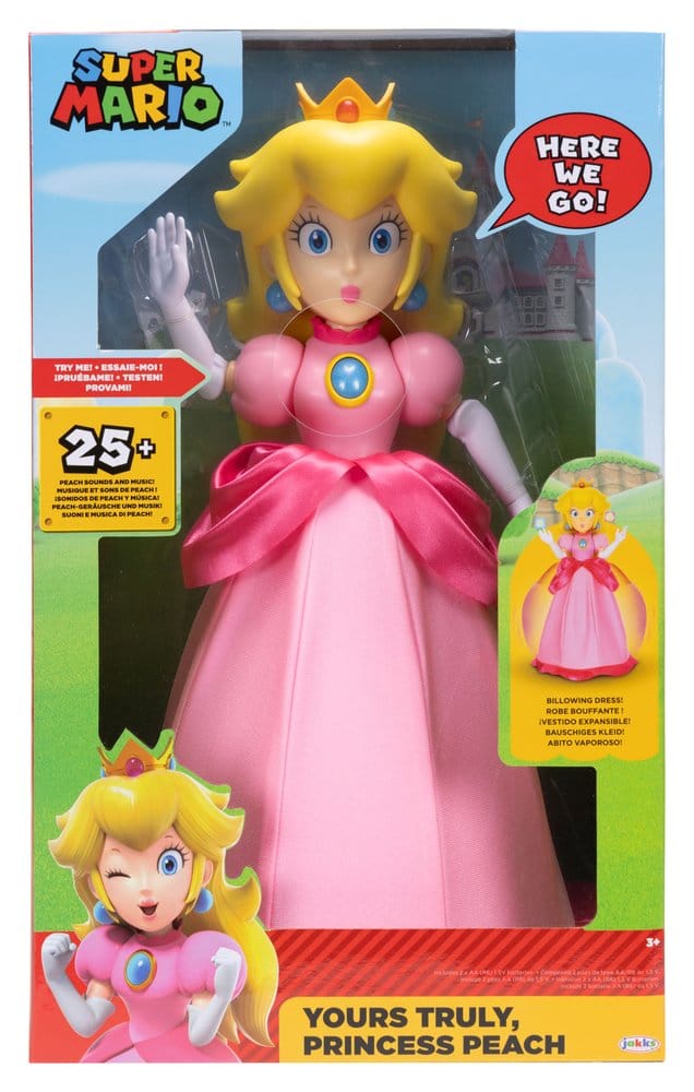 Super Mario Figura Yours Truly Princess Peach 36 cm