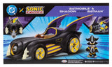 DC x Sonic - The Hedgehog Figura con Vehículo Shadow Batman & Batmobile 6 cm 