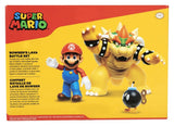 World of Nintendo Pack de 3 Figuras Mario vs. Bowser Lava Battle