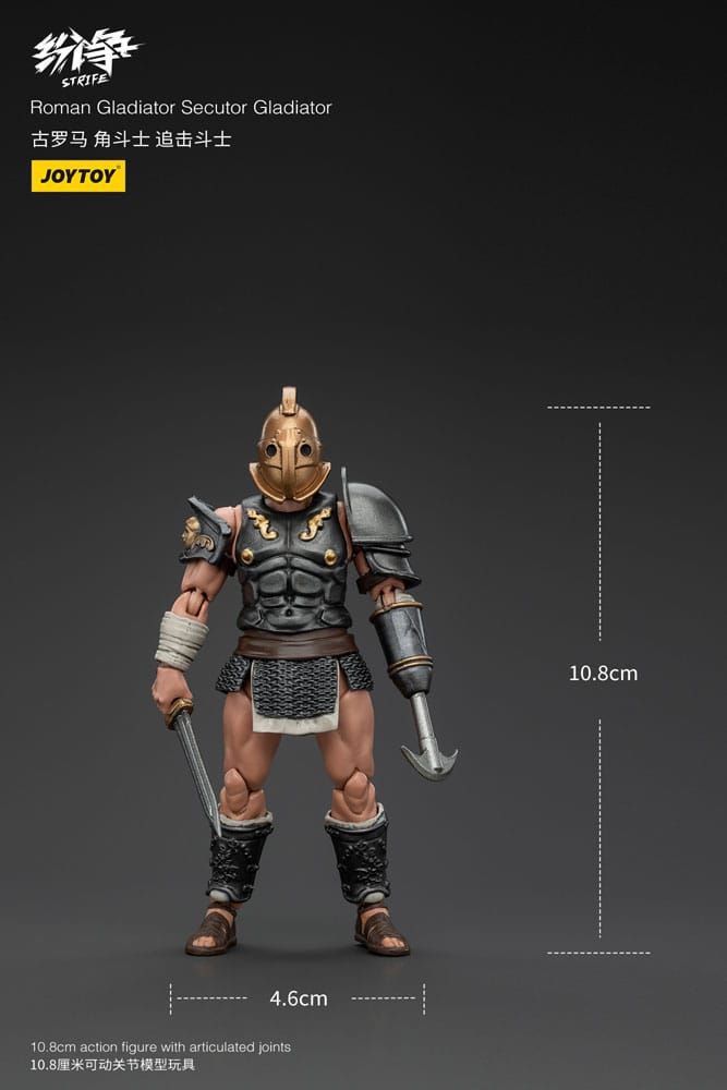 Strife Figura 1/18 Roman Gladiator Secutor Gladiator 11 cm          