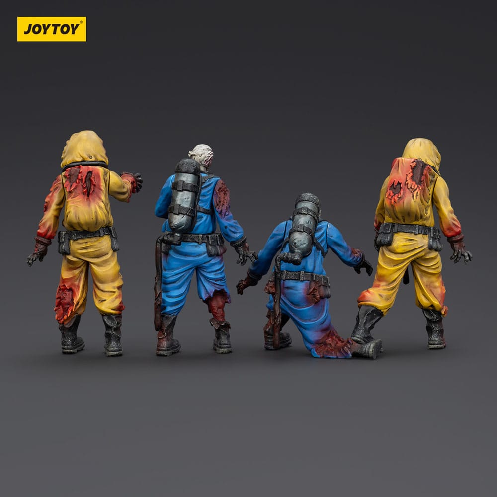 Zombie Pack de 4 Figuras Dark Source Biochemical Lab Team 8 cm