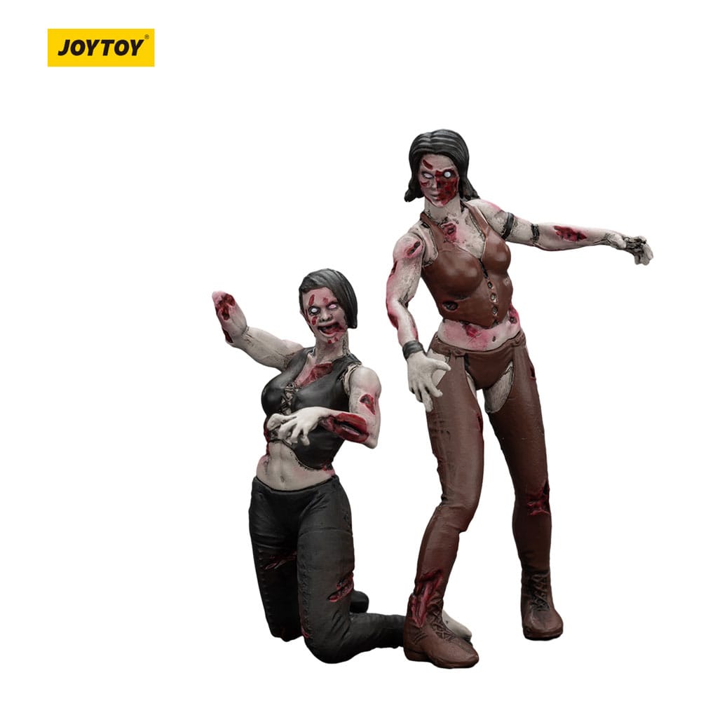 Zombie Pack de 2 Figuras Dark Source Female wrestlers 8 cm