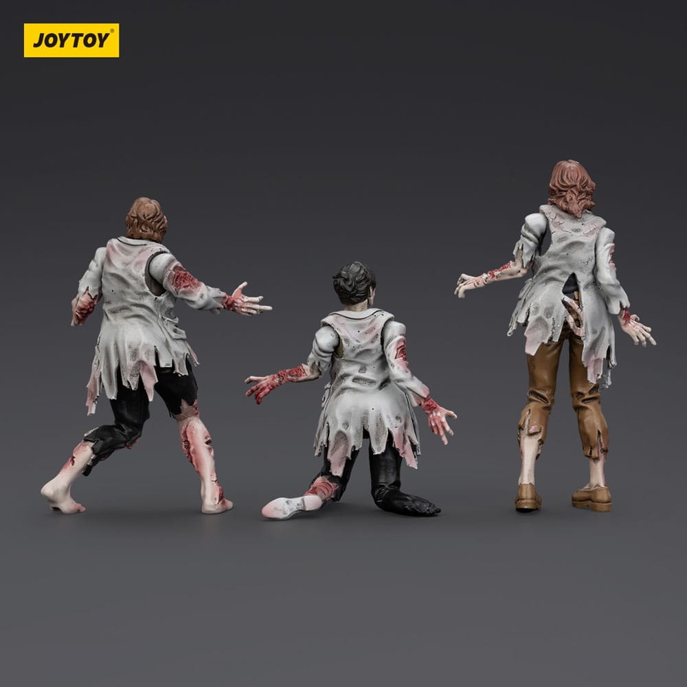 Zombie Pack de 3 Figuras Dark Source Scientists (Female) 8 cm