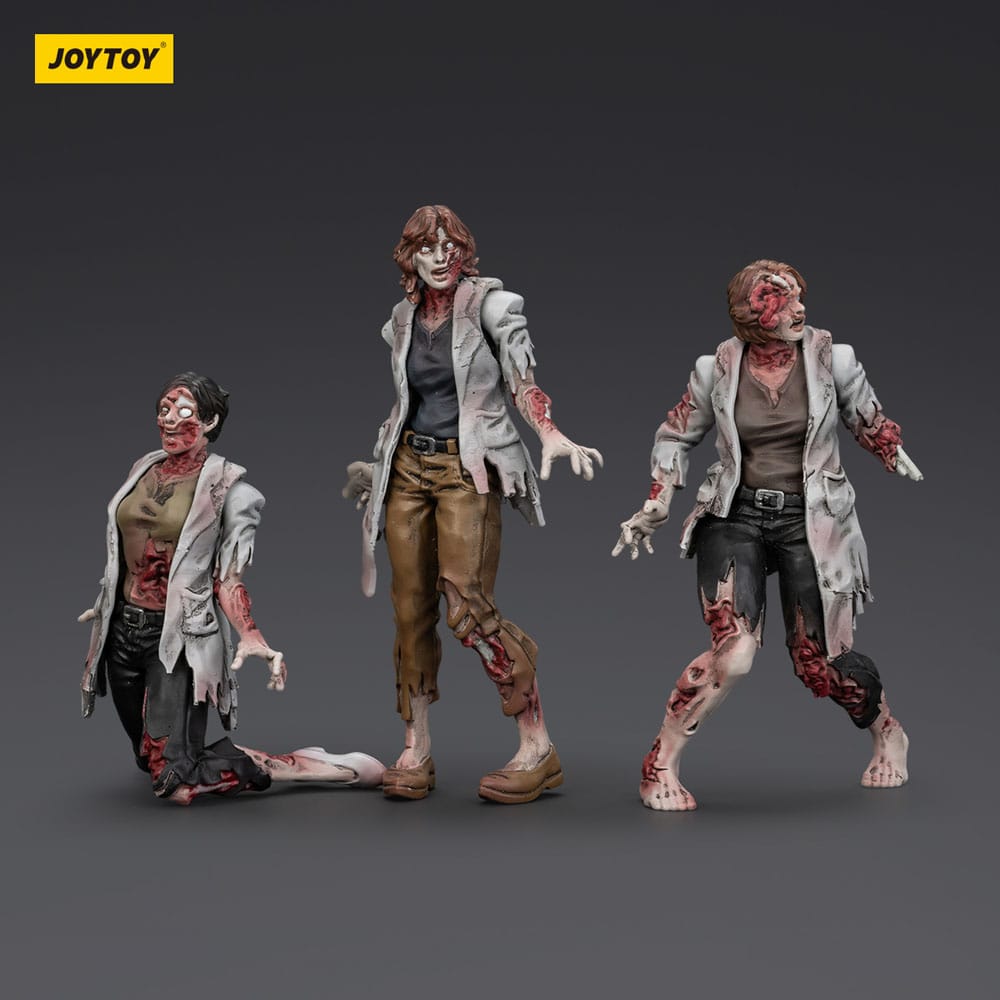 Zombie Pack de 3 Figuras Dark Source Scientists (Female) 8 cm