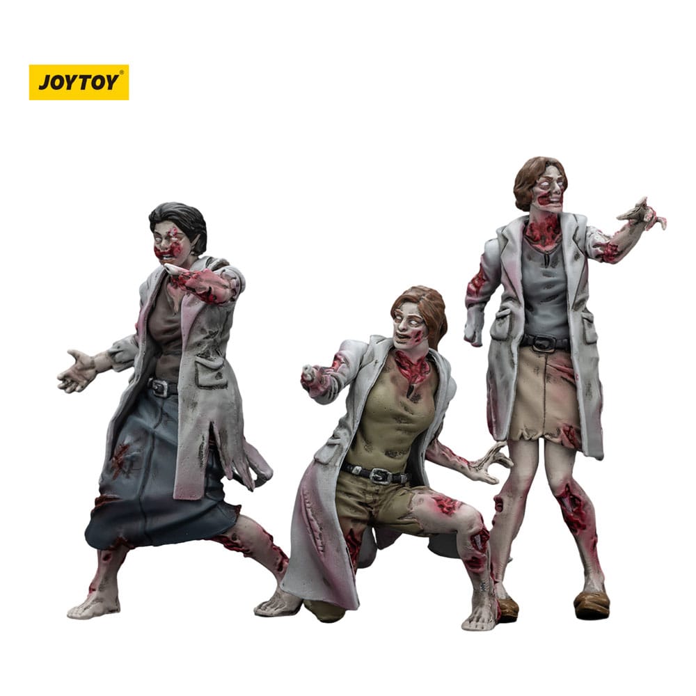 Zombie Pack de 3 Figuras Dark Source Medics 8 cm