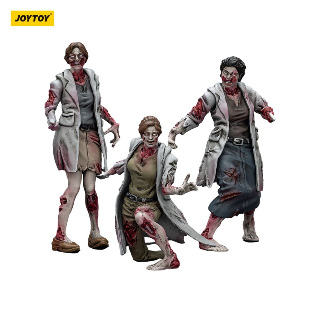 Zombie Pack de 3 Figuras Dark Source Medics 8 cm