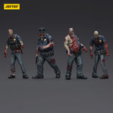 Zombie Pack de 4 Figuras Dark Source Police (Male) 8 cm