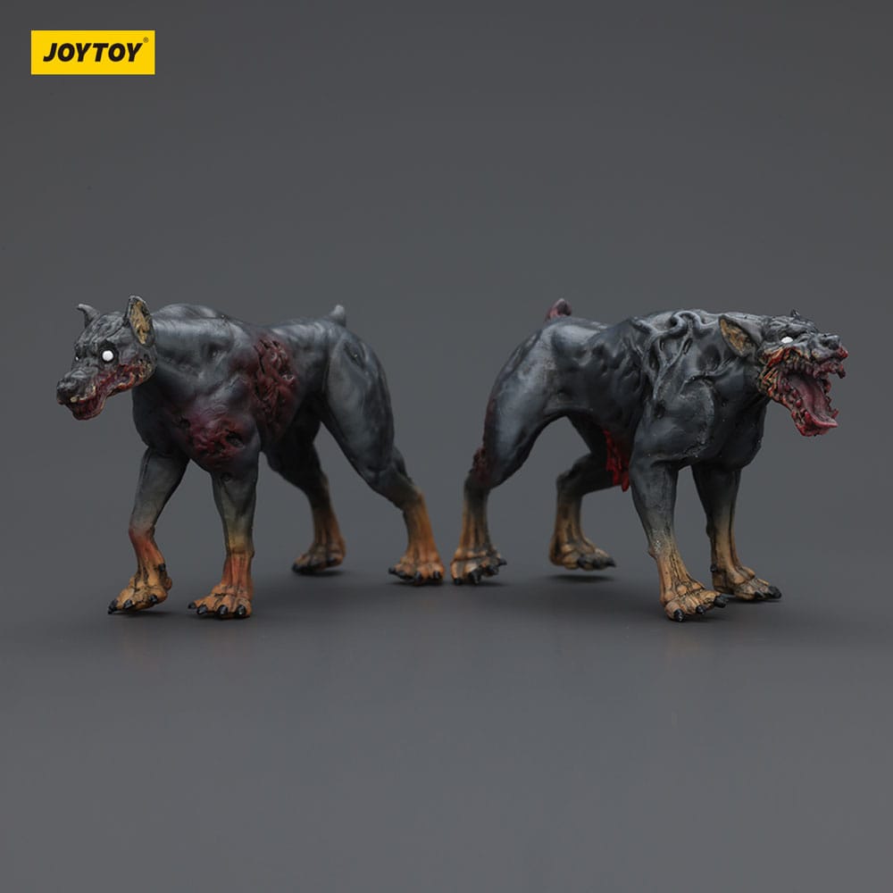 Zombie Pack de 2 Figuras Dark Source Police Dogs 8 cm