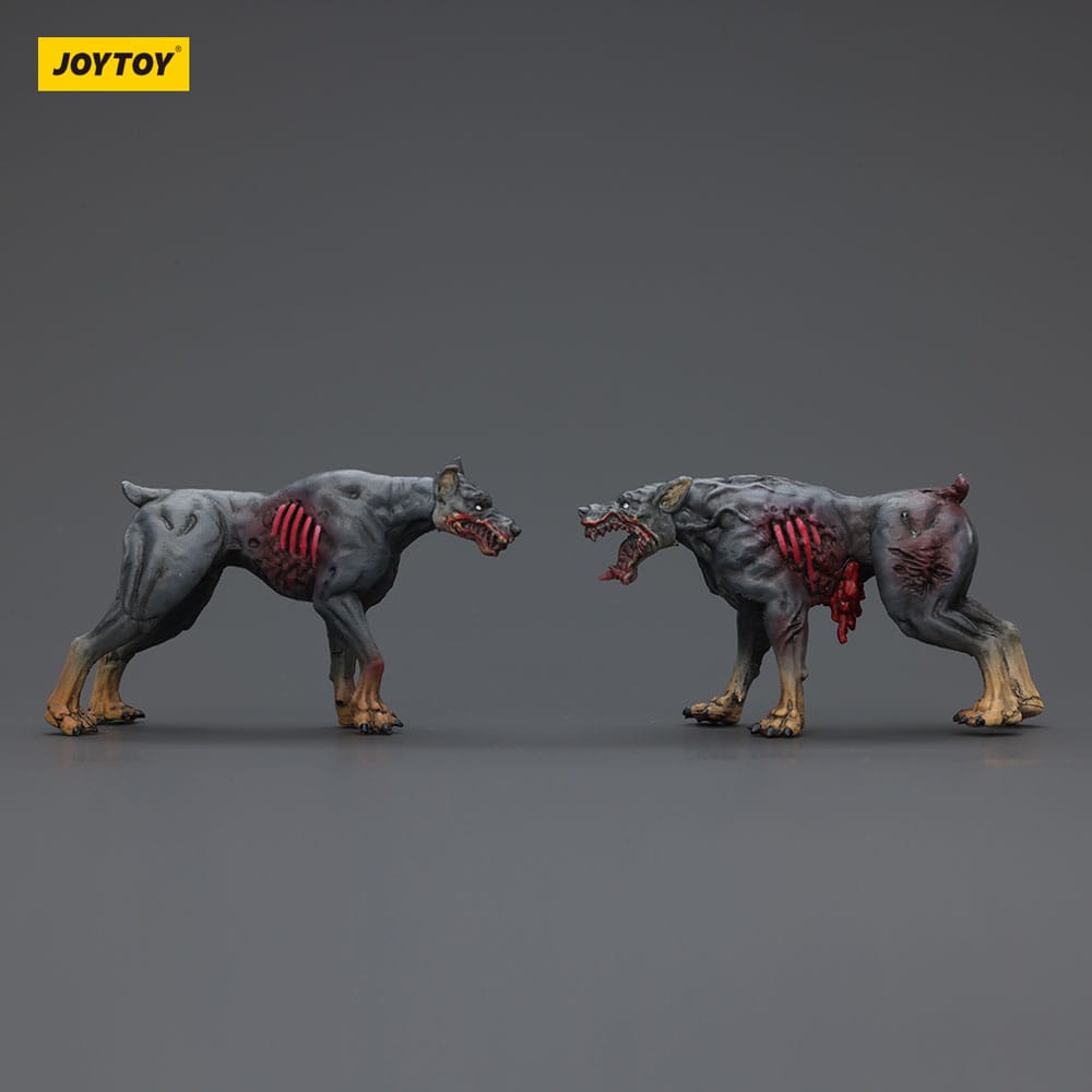 Zombie Pack de 2 Figuras Dark Source Police Dogs 8 cm