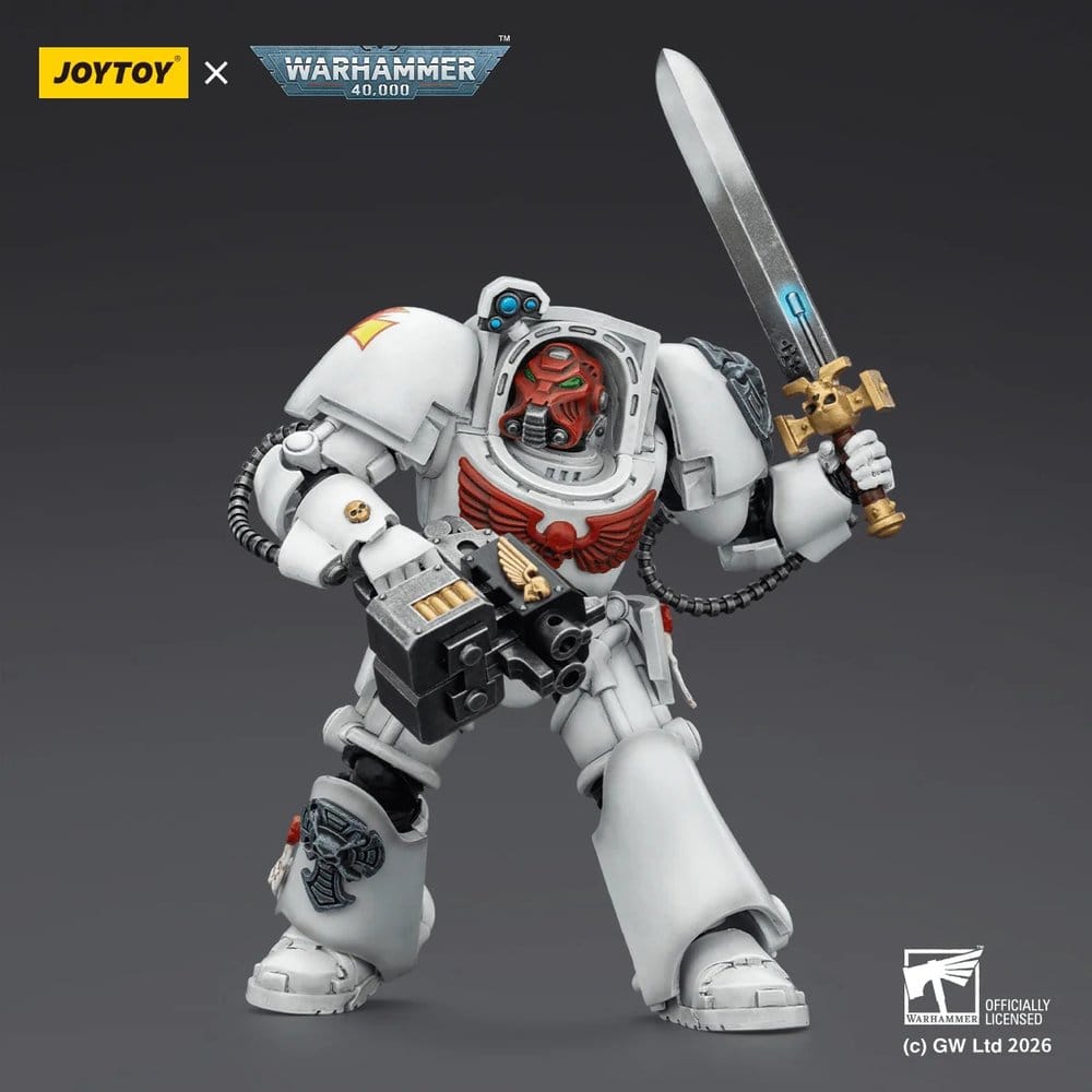 Warhammer 40,000 Figura White Scars Terminator 1 with Power Sword and Storm Bolter 14 cm