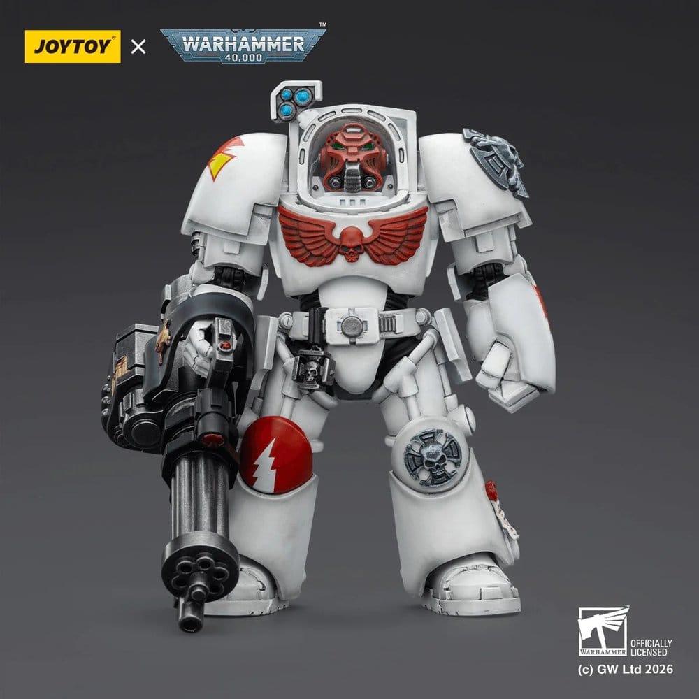 Warhammer 40,000 Figura White Scars Terminator 3 with Power Fist and Assault Cannon 14 cm