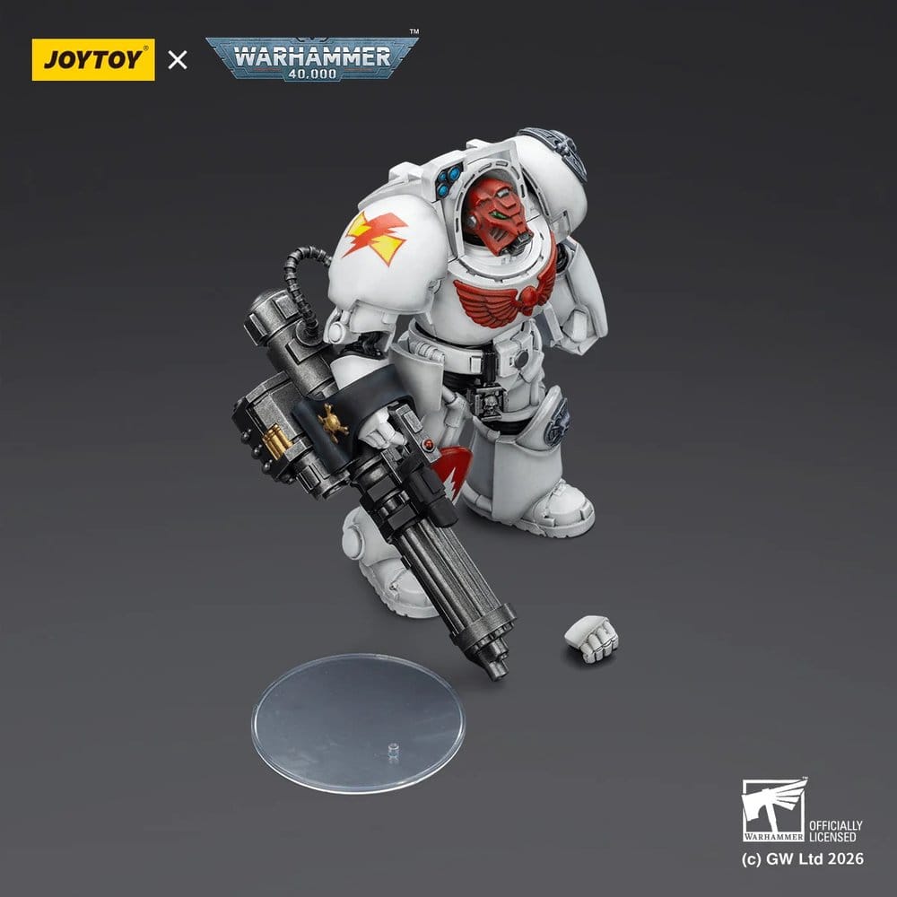Warhammer 40,000 Figura White Scars Terminator 3 with Power Fist and Assault Cannon 14 cm