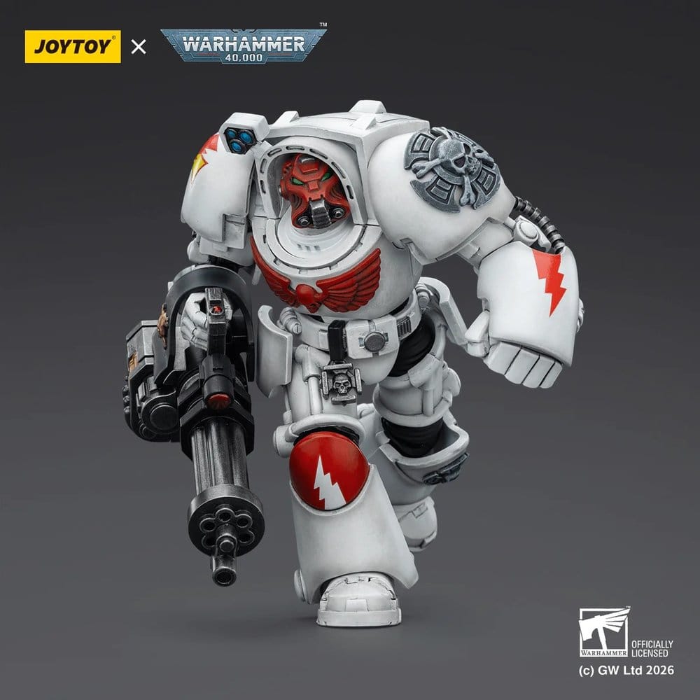 Warhammer 40,000 Figura White Scars Terminator 3 with Power Fist and Assault Cannon 14 cm