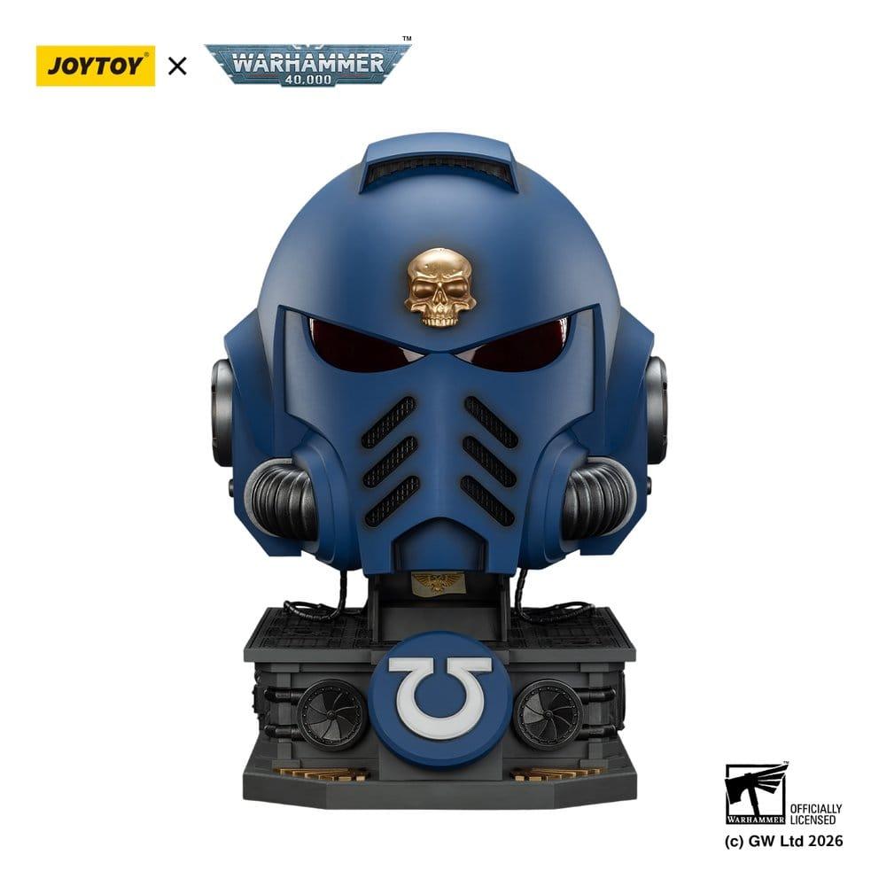 Warhammer 40000 Captain MkX Helmet & Display Stand Ultramarines 44 cm