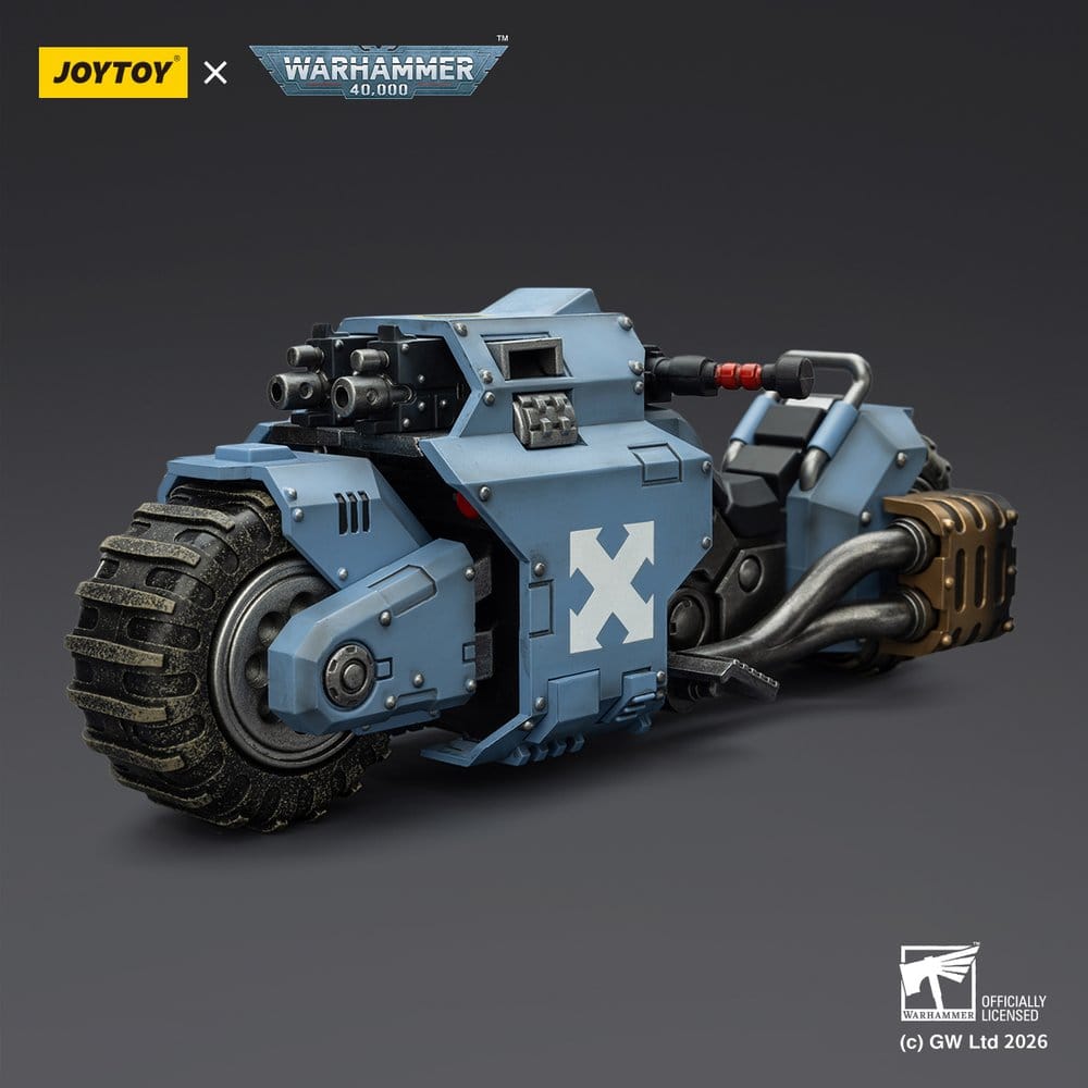 Warhammer 40,000 Raider-pattern Combat Bike Space Wolves with twin-linked bolt rifles 22 cm