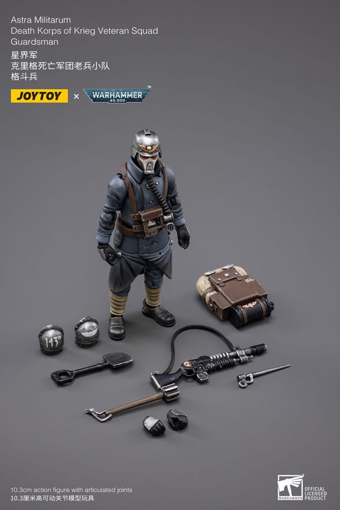 Warhammer 40k Figura 1/18 Astra MilitarumDeath Korps of Krieg Veteran Squad Guardsman 11 cm    
