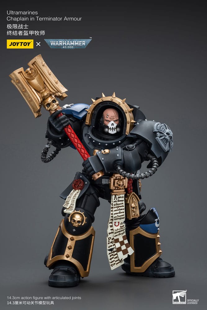Warhammer 40k Figura 1/18 Ultramarines Chaplain in Terminator Armour 12 cm   