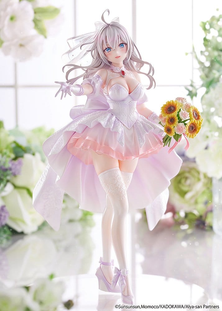 Alya Sometimes Hides Her Feelings in Russian Estatua 1/7 Alisa Mikhailovna Kujou Wedding Dress Ver. 24 cm   