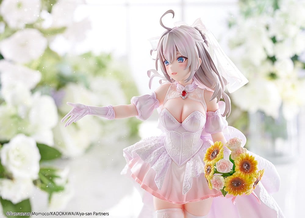 Alya Sometimes Hides Her Feelings in Russian Estatua 1/7 Alisa Mikhailovna Kujou Wedding Dress Ver. 24 cm   