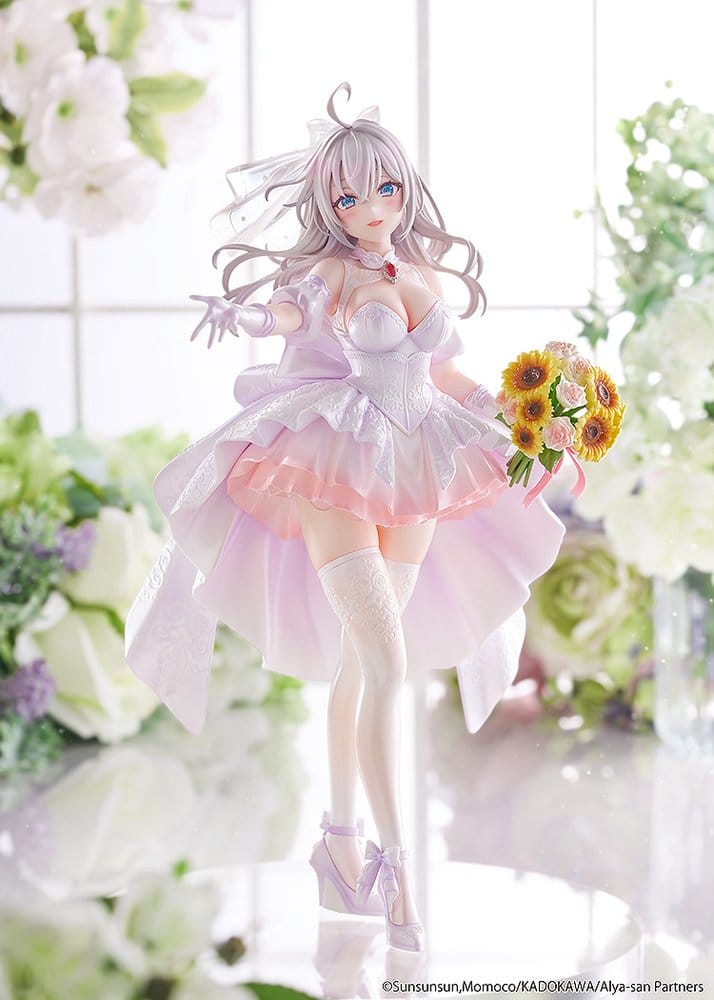 Alya Sometimes Hides Her Feelings in Russian Estatua 1/7 Alisa Mikhailovna Kujou Wedding Dress Ver. 24 cm   