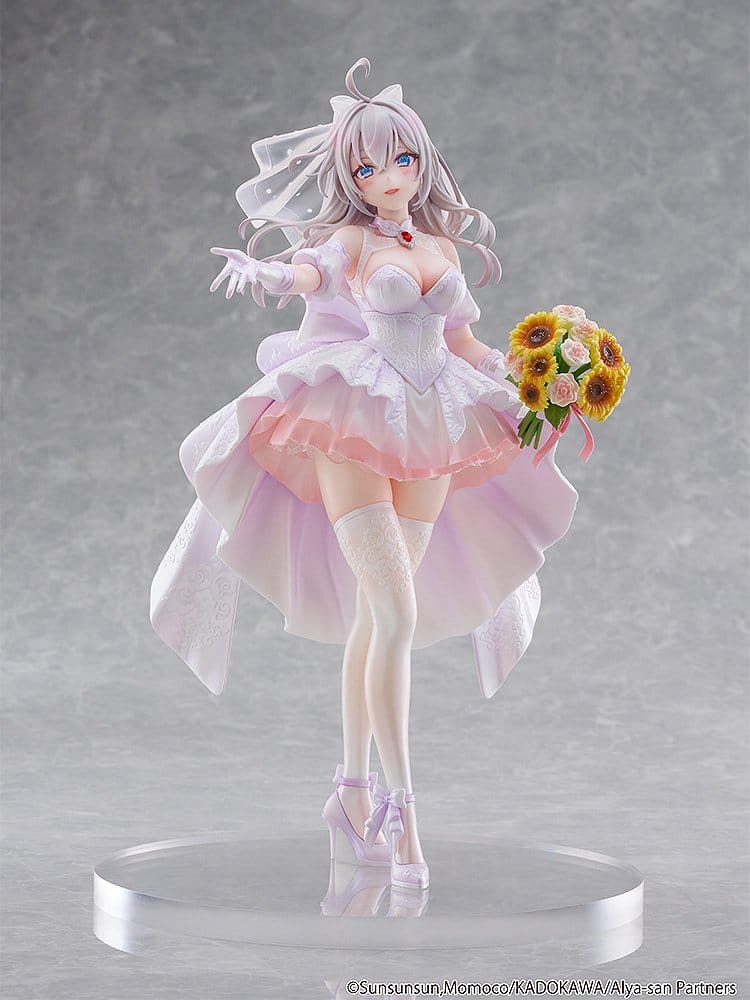Alya Sometimes Hides Her Feelings in Russian Estatua 1/7 Alisa Mikhailovna Kujou Wedding Dress Ver. 24 cm   