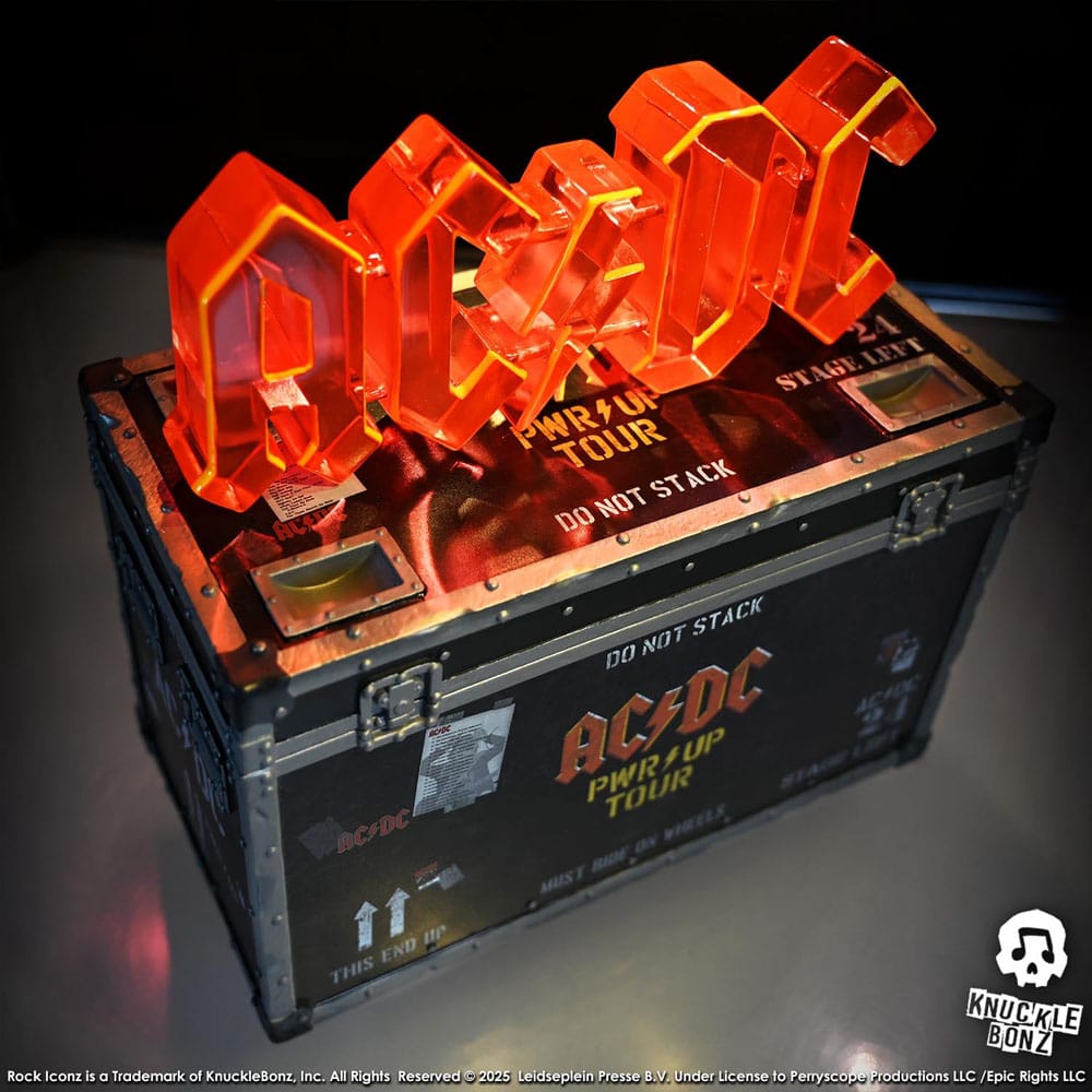 AC/DC Estatua Rock Ikonz On Tour PWR UP Tour Road Case